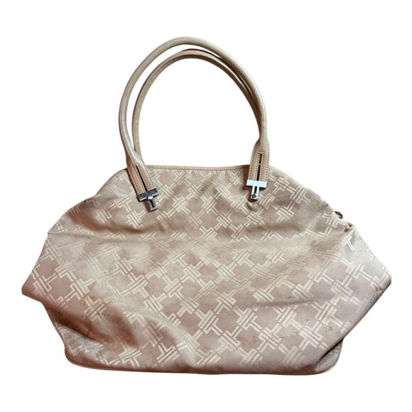 Tumi Women's Signature Beige Collapsible Carry-On Tote - Picture 1 of 10